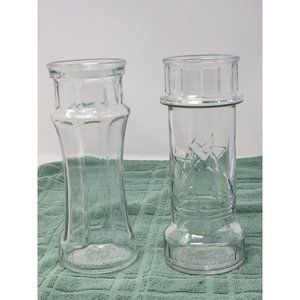 2 Different Vintage Red Lobster Collectible Clear‎ Lighthouse Drinking Glasses